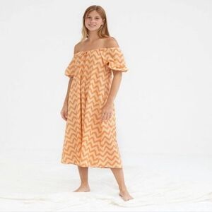 Mus & Bonbom Barcelona Kadia printed dress Organic Cotton XL